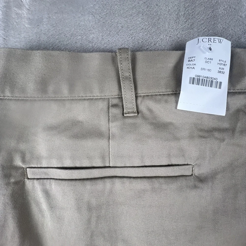 J Crew Mercantile Flex Mens 38x32 Beige Athletic Fit Chino Pants Khakis Slacks